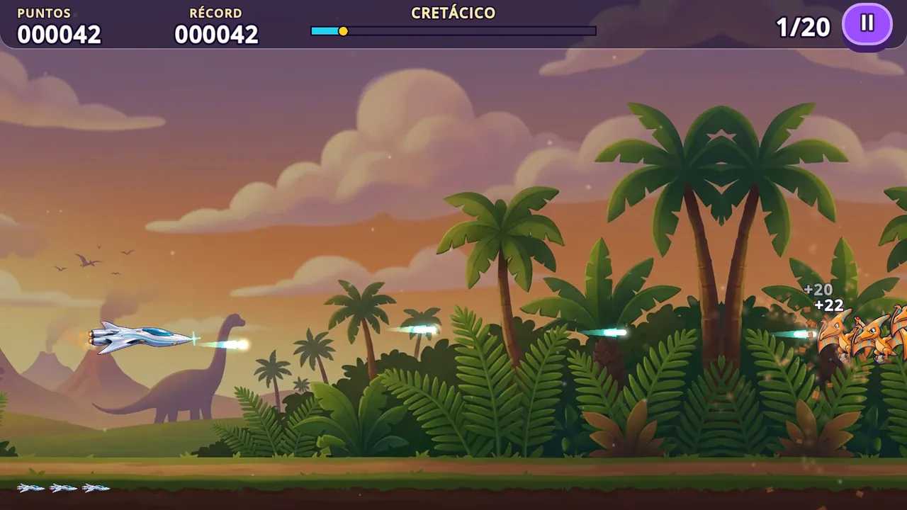 La nave sobre la jungla del Cretácico