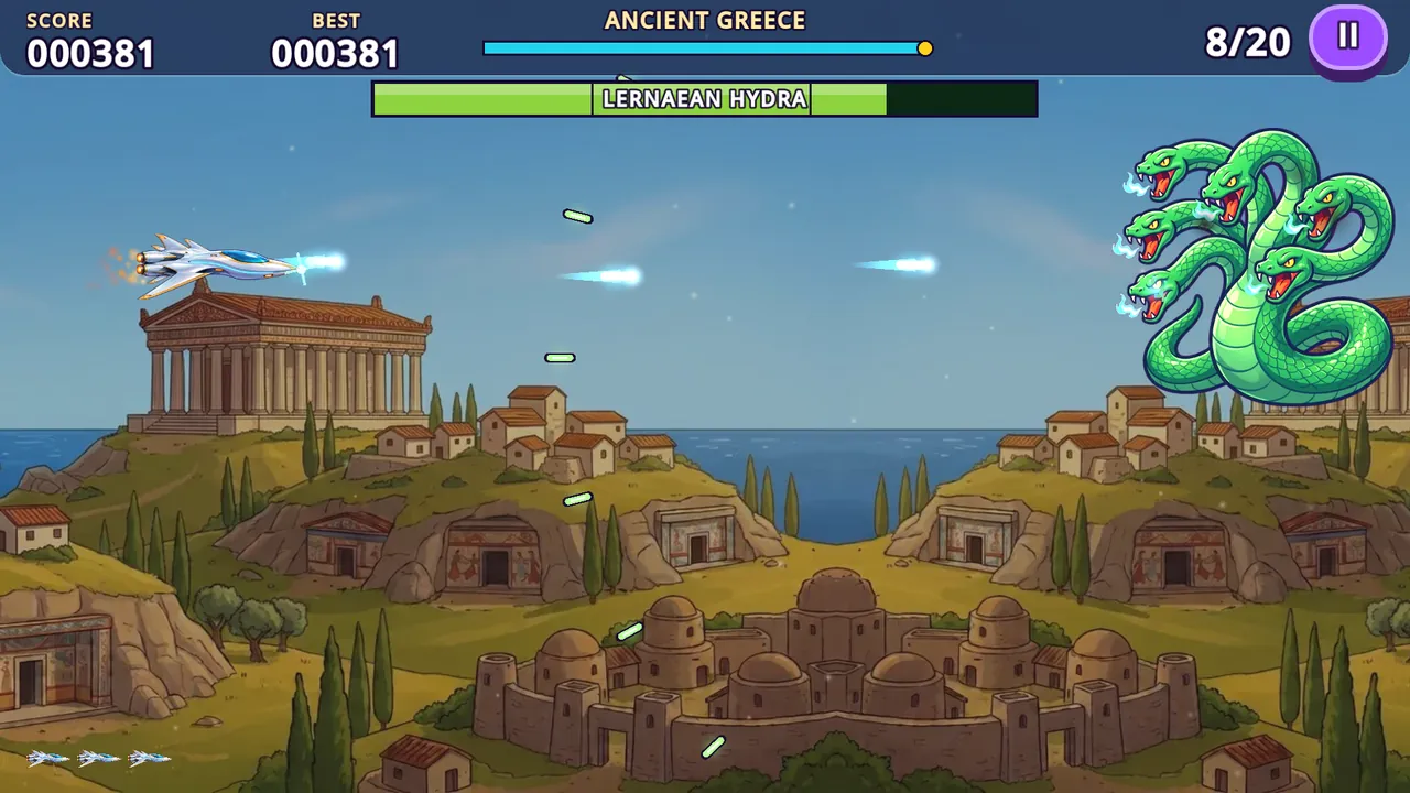 Fighting the Lernaean Hydra in Ancient Greece