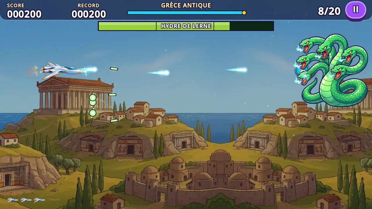 Combat contre l'Hydre de Lerne en Grèce