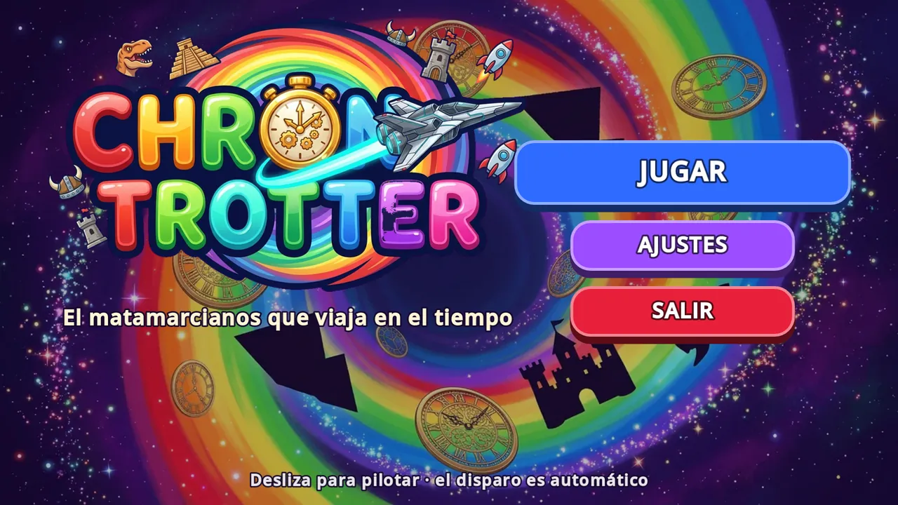 Pantalla de inicio de Chrono Trotter