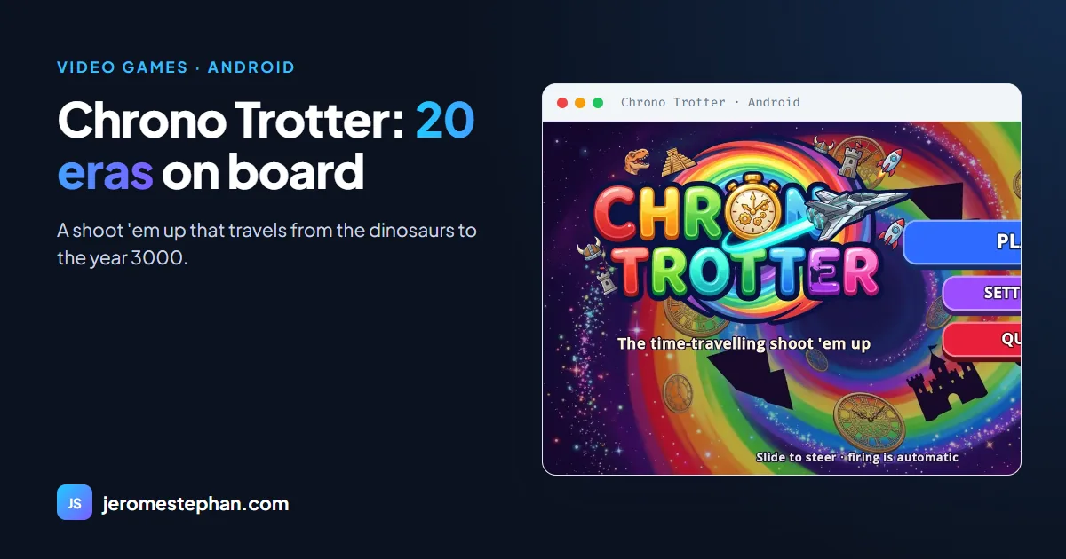 Chrono Trotter: an Android shoot 'em up made with AI