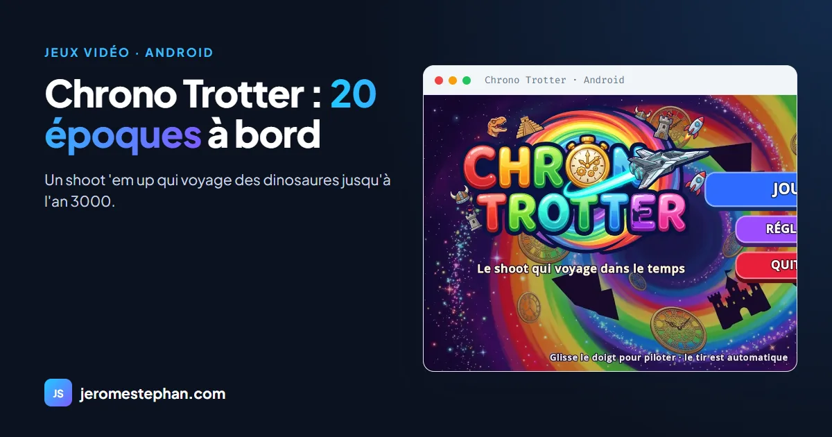 Chrono Trotter : un shoot 'em up Android créé avec l'IA