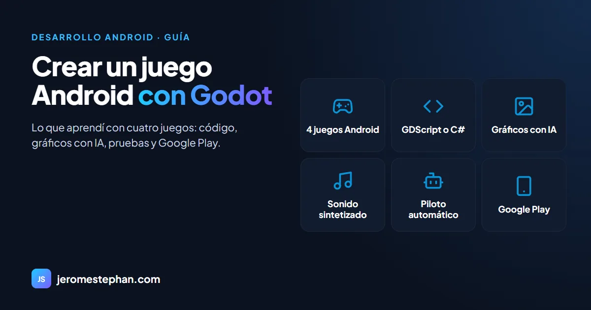 Crear un juego para Android con Godot: guía práctica