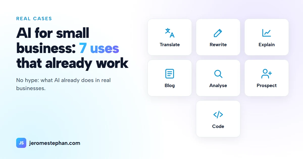 AI for small businesses: 7 practical uses that already work