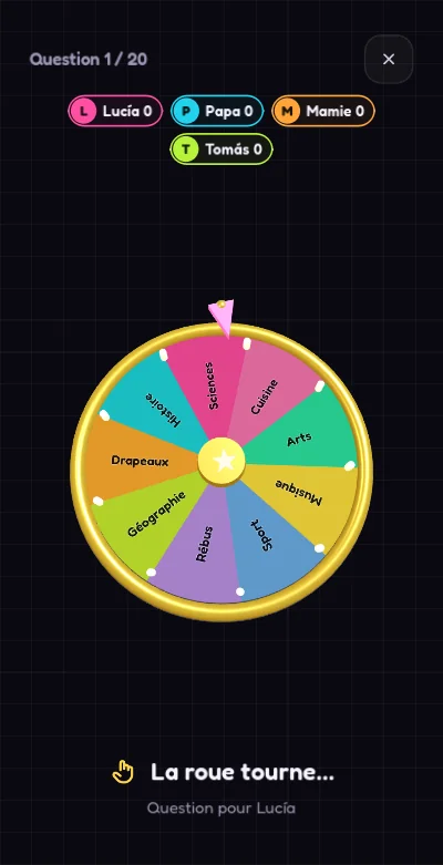 Capture de FamiQuiz Party: la roue 3D
