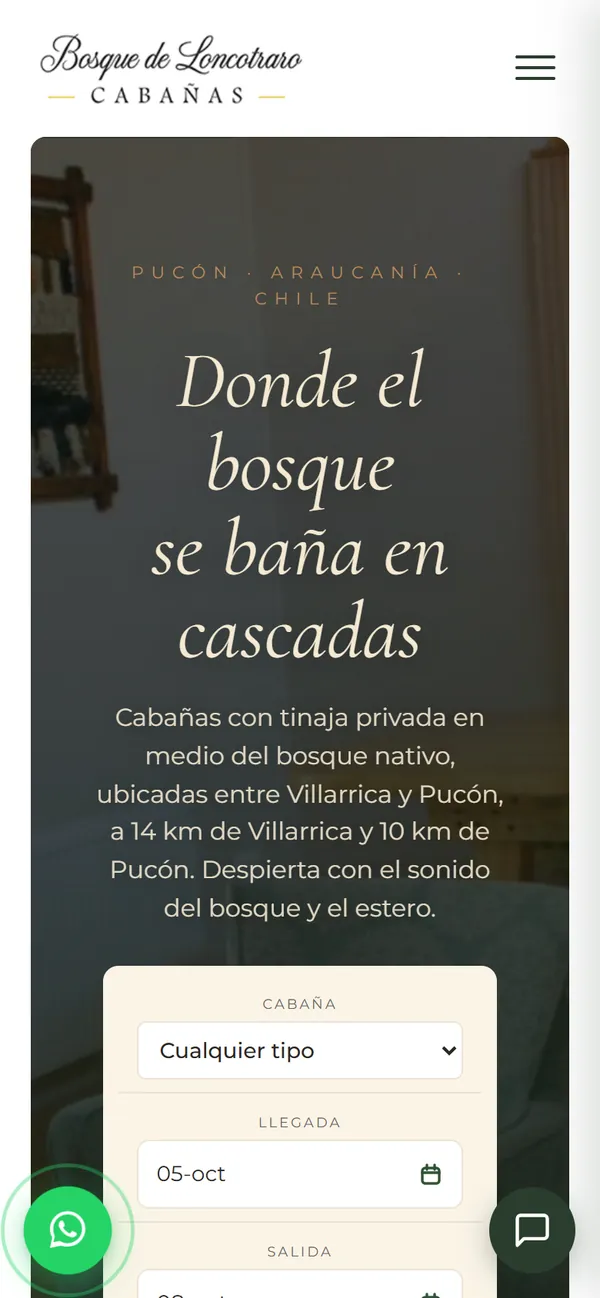 Bosques de Loncotraro sur téléphone