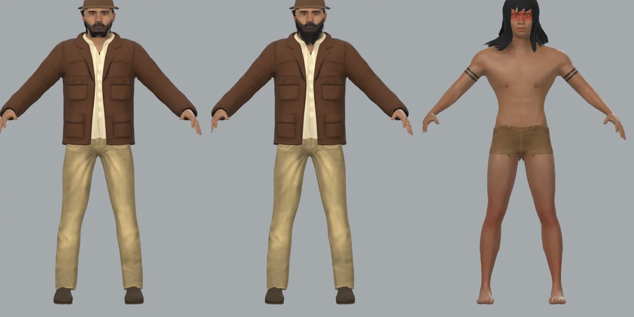 Tomás with one and several days of beard, and a guardian