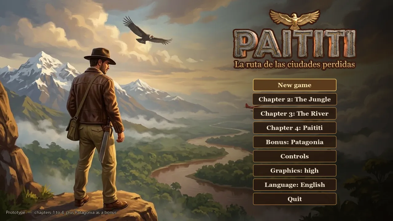 Paititi title screen