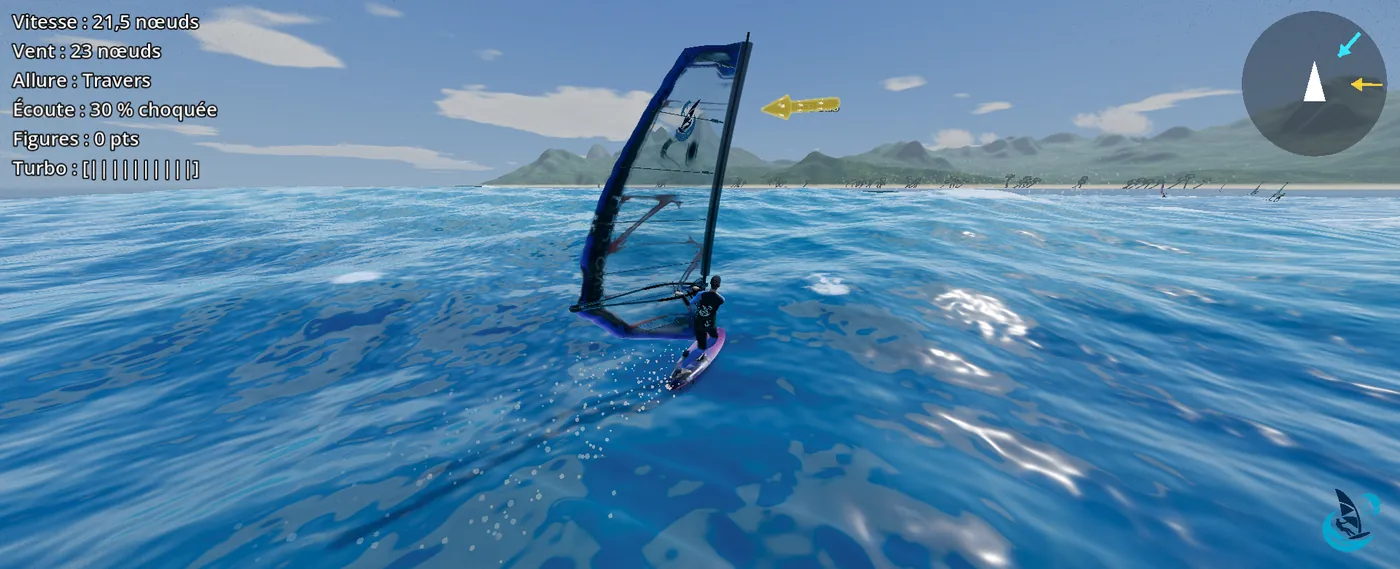 WindRush: windsurfing the waves