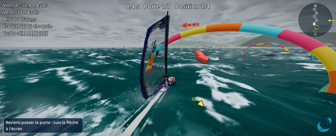 WindRush: slalom in a storm on the English Channel