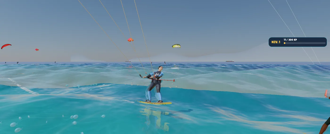 WindRush : kitesurfeur à Tarifa dans la nouvelle posture