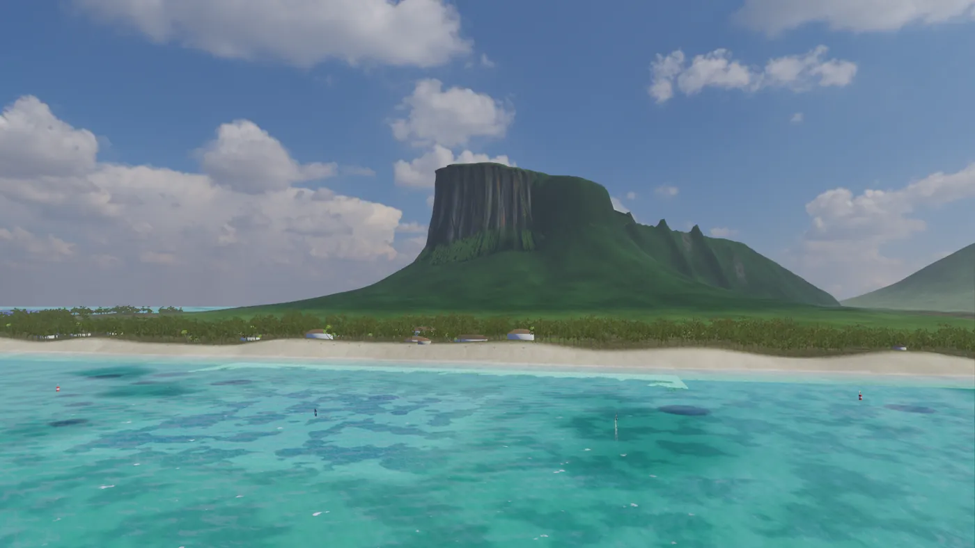 WindRush: drone view of the Le Morne lagoon