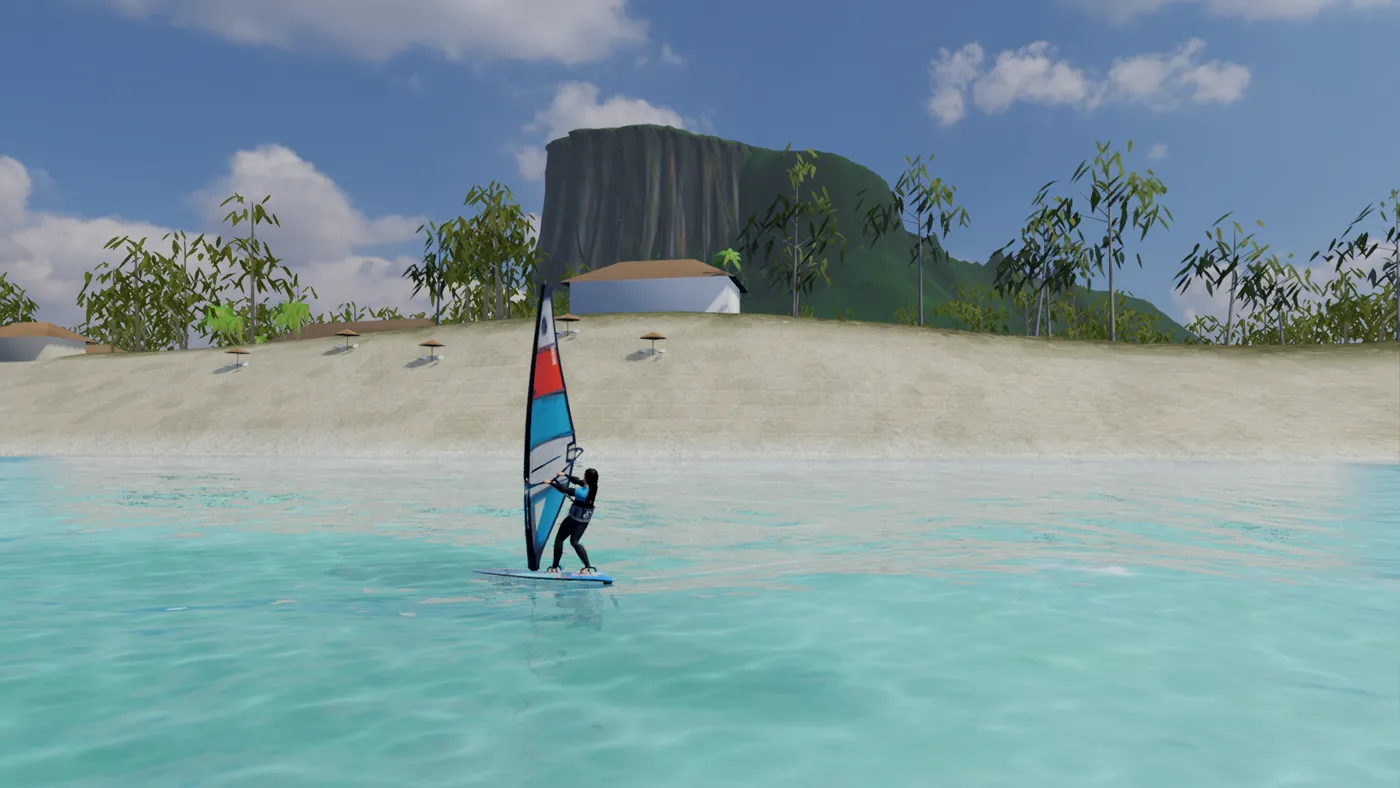 WindRush: windsurfing on the Le Morne lagoon, Mauritius