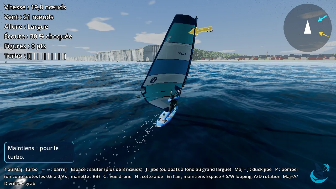 WindRush&nbsp;: parcours freeride à Étretat