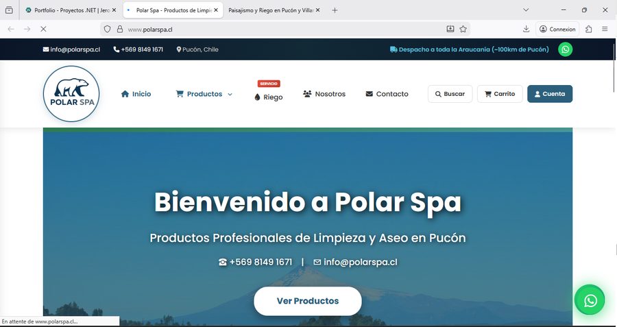 Tienda online Polar Spa — E-commerce de productos de limpieza profesional por Jérôme Stéphan